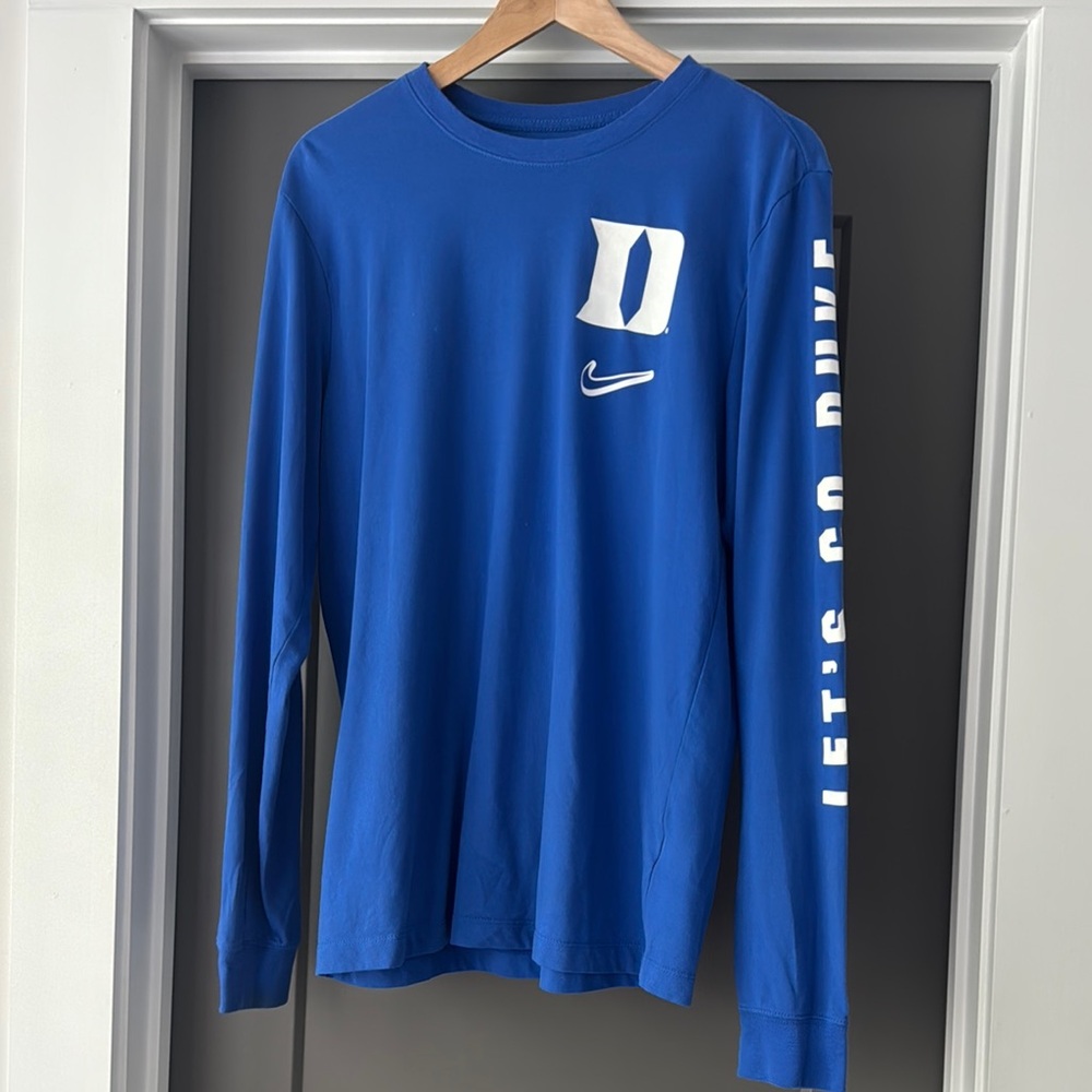 Nike Men's Duke Royal Blue Long Sleeve Tee